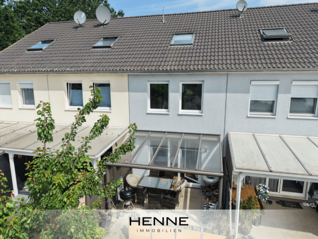 Hintere Ansicht des Hauses